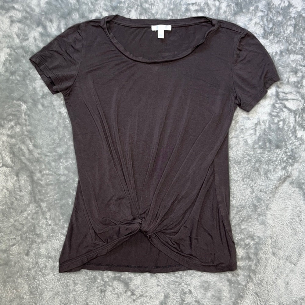 Abound Gray Knot Front Tee